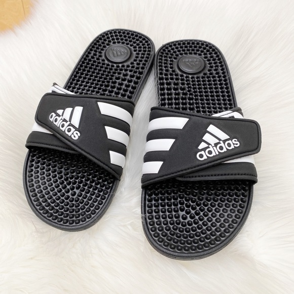 ADIDAS Black Slide Sandals - Picture 2 of 6